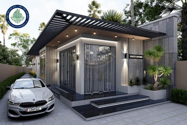 Mẫu nhà cấp 4 mái bằng phong cách hiện đại