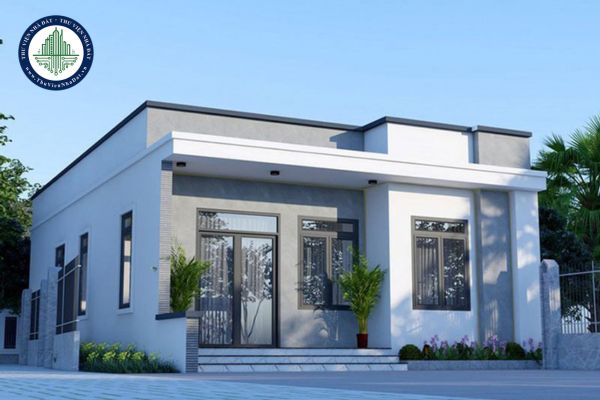 Mẫu nhà cấp 4 mái bằng với thiết kế tối giản