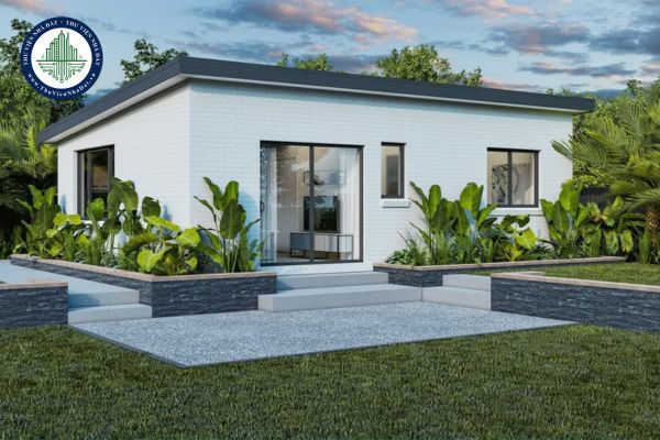 Nhà vườn cấp 4 mái bằng hiện đại