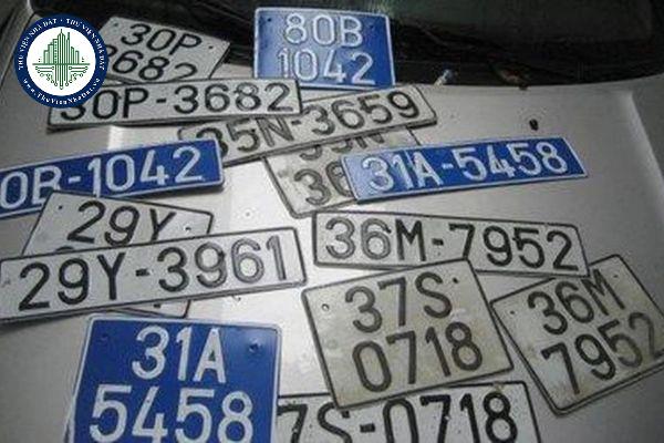 Biển số xe có phải là tài sản hay không?