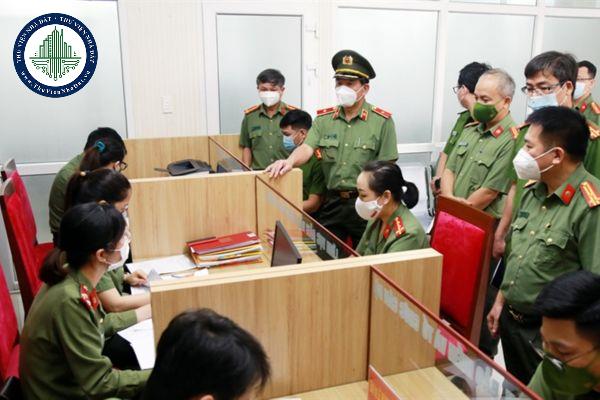 Tiêu chuẩn doanh cụ trong nhà làm việc của lực lượng Công an nhân dân được quy định như thế nào?