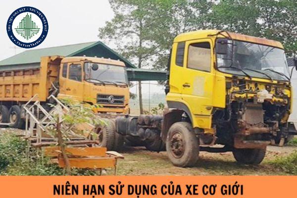 Từ 01/01/2025, không áp dụng niên hạn sử dụng của xe cơ giới trong trường hợp nào?