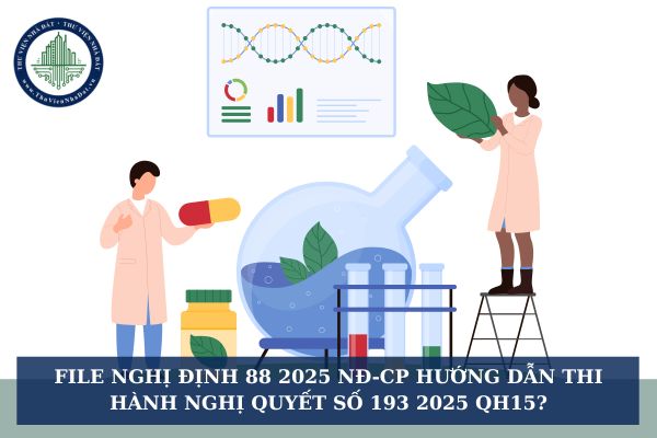 File Nghị định 88 2025 NĐ-CP hướng dẫn thi hành Nghị quyết số 193 2025 QH15?