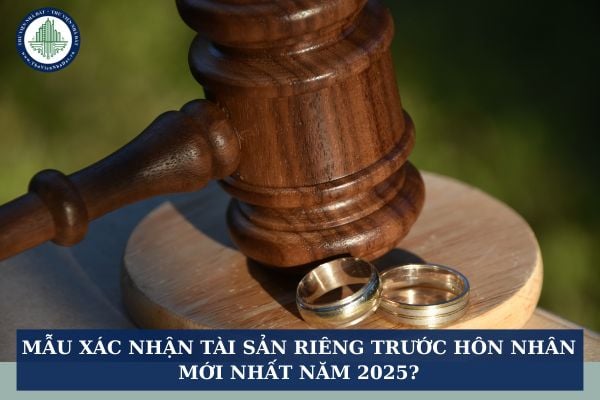Mẫu xác nhận tài sản riêng trước hôn nhân mới nhất năm 2025?