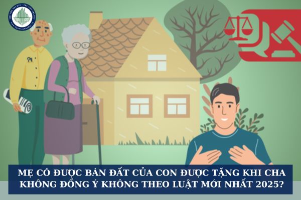 Mẹ có được bán đất của con được tặng khi cha không đồng ý không theo Luật mới nhất 2025?
