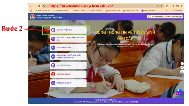 Hướng dẫn chi tiết đăng ký tuyển sinh vào cấp 2 THCS trực tuyến năm 2025