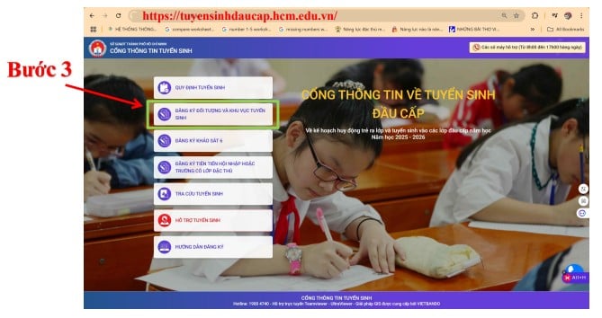 Hướng dẫn chi tiết đăng ký tuyển sinh vào cấp 2 THCS trực tuyến năm 2025