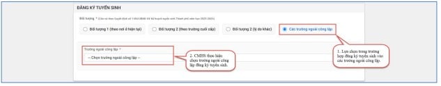 Hướng dẫn chi tiết đăng ký tuyển sinh vào cấp 2 THCS trực tuyến năm 2025