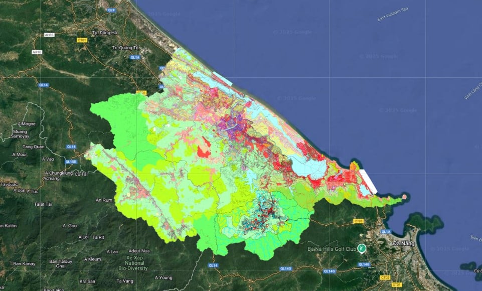 Bản đồ quy hoạch sử dụng đất tại Thừa Thiên Huế tầm nhìn đến năm 2030?