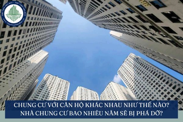 Chung cư với căn hộ khác nhau như thế nào? Nhà chung cư bao nhiêu năm sẽ bị phá dỡ?