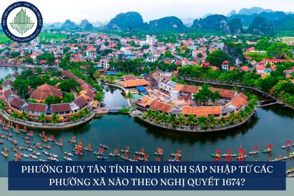 Phường Duy Tân tỉnh Ninh Bình sáp nhập từ các phường xã nào theo Nghị quyết 1674?