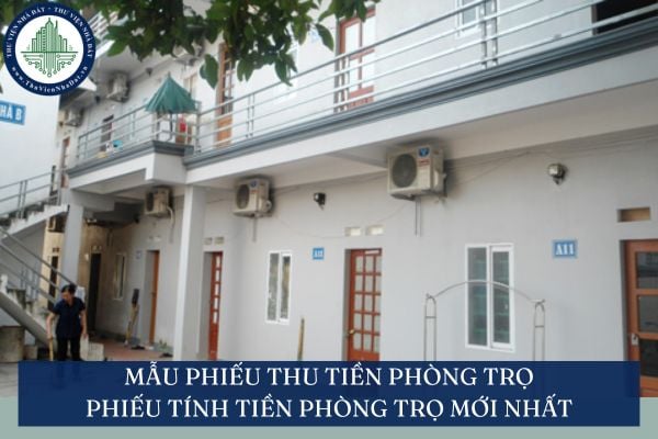 Mẫu phiếu thu tiền phòng trọ/phiếu tính tiền phòng trọ mới nhất