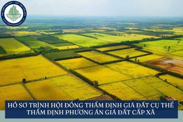 Hồ sơ trình Hội đồng thẩm định giá đất cụ thể thẩm định phương án giá đất cấp xã