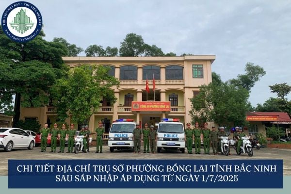 Chi tiết địa chỉ trụ sở phường Bồng Lai tỉnh Bắc Ninh sau sáp nhập áp dụng từ ngày 1/7/2025