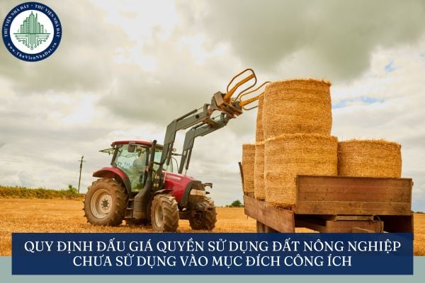 Quy định sửa đổi đấu giá quyền sử dụng đất nông nghiệp chưa sử dụng vào mục đích công ích