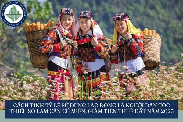 Cách tính tỷ lệ sử dụng lao động là người dân tộc thiểu số làm căn cứ miễn, giảm tiền thuê đất năm 2025