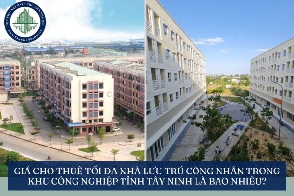 Giá cho thuê tối đa nhà lưu trú công nhân trong khu công nghiệp tỉnh Quảng Ninh là bao nhiêu?