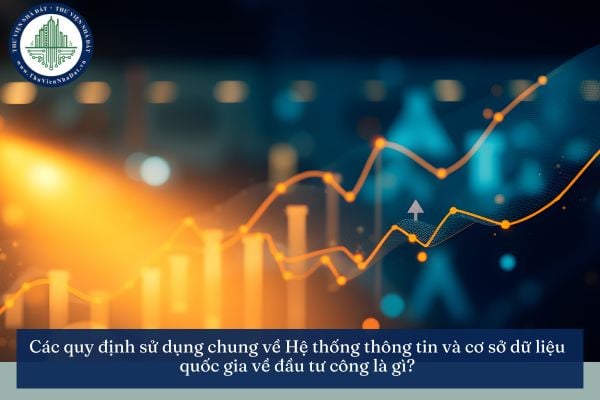 Các quy định sử dụng chung về Hệ thống thông tin và cơ sở dữ liệu quốc gia về đầu tư công là gì?