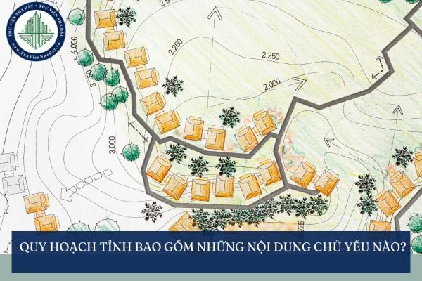 Quy hoạch tỉnh bao gồm những nội dung chủ yếu nào?