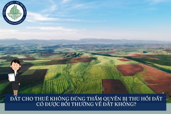 Đất cho thuê không đúng thẩm quyền bị thu hồi đất có được bồi thường về đất không?