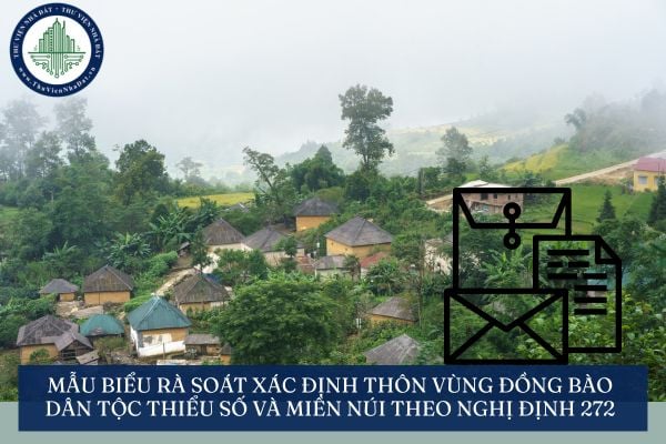 Mẫu Biểu rà soát xác định thôn vùng đồng bào dân tộc thiểu số và miền núi theo Nghị định 272