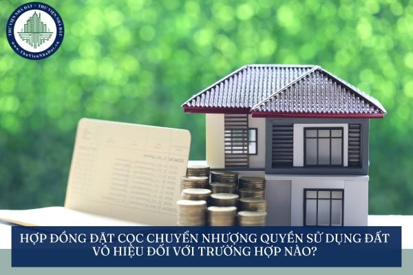 Hợp đồng đặt cọc chuyển nhượng quyền sử dụng đất vô hiệu đối với trường hợp nào?