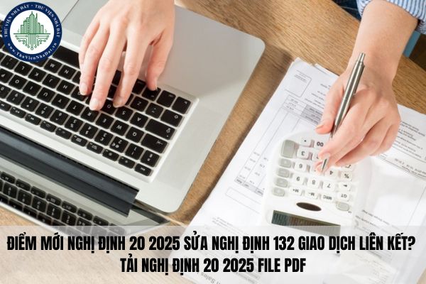 Điểm mới Nghị định 20 2025 sửa Nghị định 132 giao dịch liên kết? Tải Nghị định 20 2025 file PDF