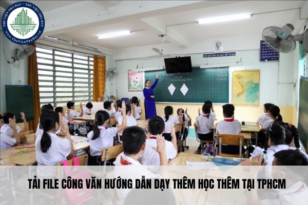 Tải file Công văn hướng dẫn dạy thêm học thêm tại TPHCM