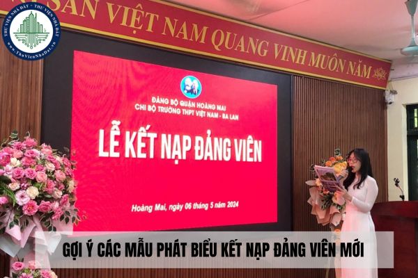 Gợi ý các mẫu phát biểu kết nạp đảng viên mới