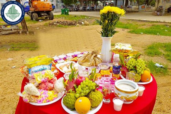 Mâm lễ cúng xin lộc bán đất bao gồm những gì?