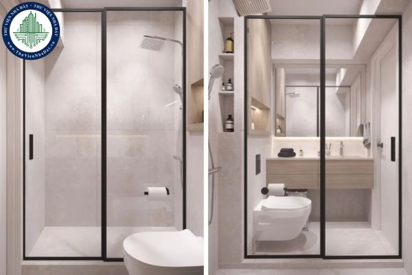 Cách thiết kế vách ngăn cho nhà vệ sinh nhỏ hẹp