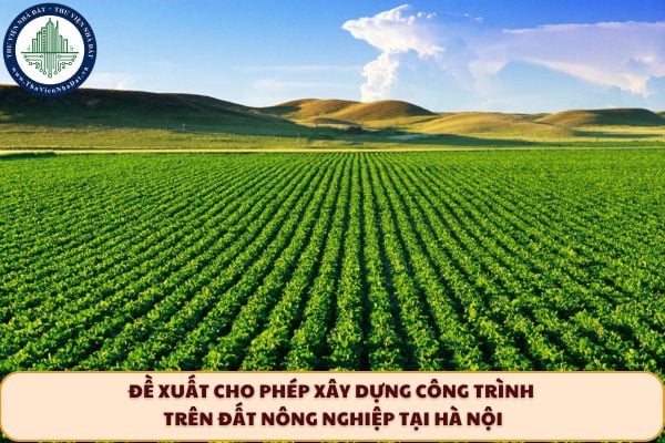 Đề xuất xây dựng công trình trên đất nông nghiệp phục vụ sản xuất tại Hà Nội
