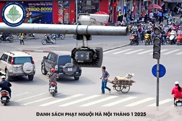 Danh sách phạt nguội Hà Nội tháng 1 2025