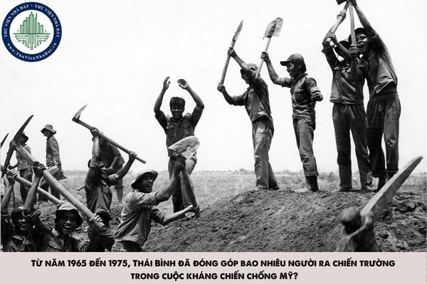 Từ năm 1965 đến 1975, Thái Bình đã đóng góp bao nhiêu người ra chiến trường trong cuộc kháng chiến chống Mỹ?