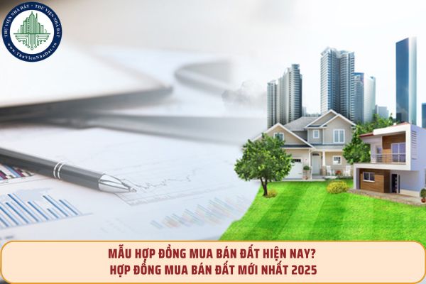 Mẫu hợp đồng mua bán đất hiện nay? Hợp đồng mua bán đất mới nhất 2025