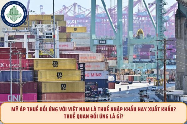 Mỹ áp thuế đối ứng với Việt Nam là thuế nhập khẩu hay xuất khẩu? Thuế quan đối ứng là gì?