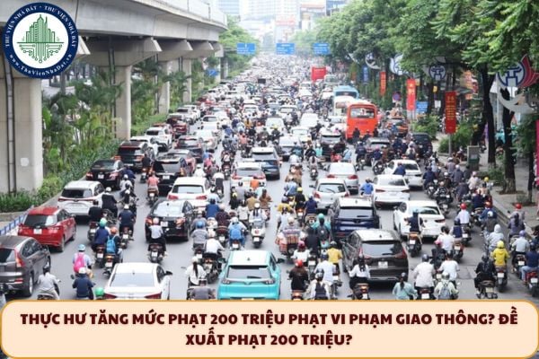 Thực hư tăng mức phạt 200 triệu phạt vi phạm giao thông? Đề xuất phạt 200 triệu?