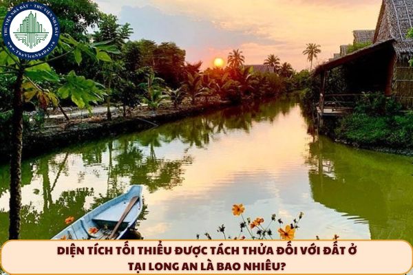 Diện tích tối thiểu được tách thửa đối với đất ở tại Long An là bao nhiêu?