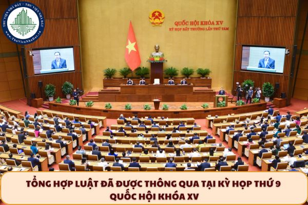 Tổng hợp Luật đã được thông qua tại kỳ họp thứ 9 Quốc hội khóa XV