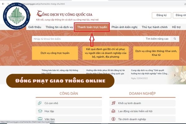 Đóng phạt giao thông online? Hướng dẫn nộp phạt vi phạm giao thông online 2025? (hình từ internet)