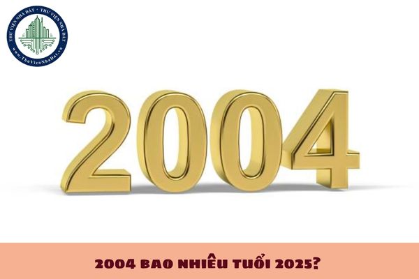 2004 bao nhiêu tuổi 2025? Người sinh năm 2004 năm nay bao nhiêu tuổi? 