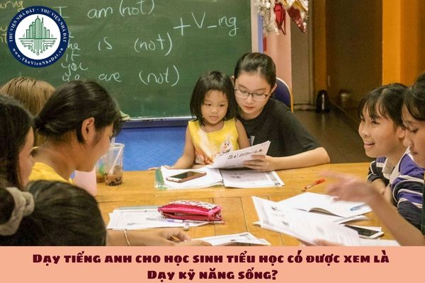 Dạy tiếng anh cho học sinh tiểu học có được xem là dạy kỹ năng sống? (hình từ internet)