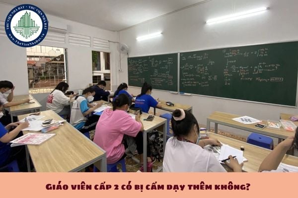 Giáo viên cấp 2 có bị cấm dạy thêm không? Giáo viên trung học cơ sở có được dạy thêm? (hình từ internet)