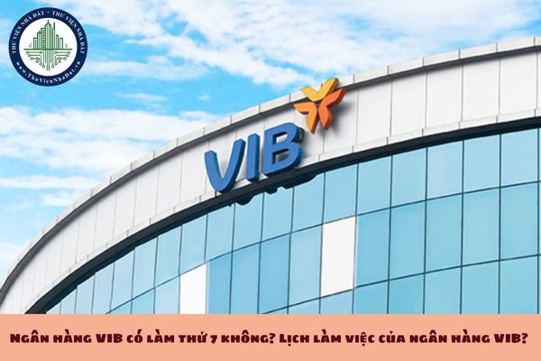 Ngân hàng VIB có làm thứ 7 không? Lịch làm việc của ngân hàng VIB? (hình từ internet)