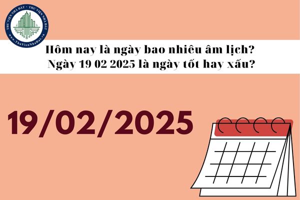 Hôm nay là ngày bao nhiêu âm lịch? Ngày 19 02 2025 là ngày tốt hay xấu?