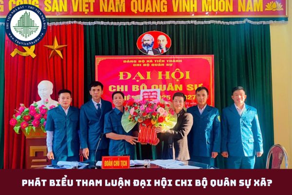 Phát biểu tham luận đại hội chi bộ quân sự xã? Mẫu bài phát biểu tham luận đại hội chi bộ quân sự xã (hình từ internet)