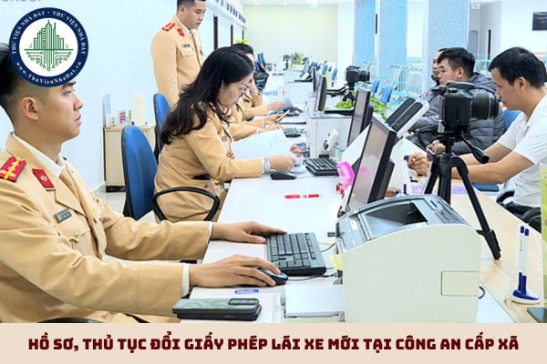 Hồ sơ, thủ tục đổi giấy phép lái xe mới tại Công an cấp xã (hình từ internet)