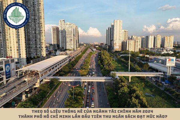 Theo số liệu thống kê của ngành Tài chính năm 2024 Thành phố Hồ Chí Minh lần đầu tiên thu ngân sách đạt mức nào? (hình từ internet)