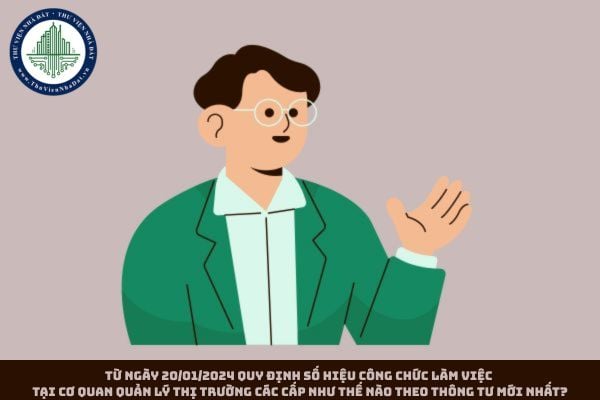 Từ ngày 20/01/2024  quy định số hiệu công chức làm việc tại cơ quan Quản lý thị trường các cấp như thế nào theo Thông tư mới nhất?