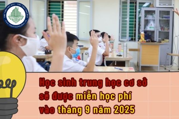 Học sinh trung học cơ sở sẽ được miễn học phí vào tháng 9 năm 2024 đúng không? Hồ sơ xin miễn gồm những gì?